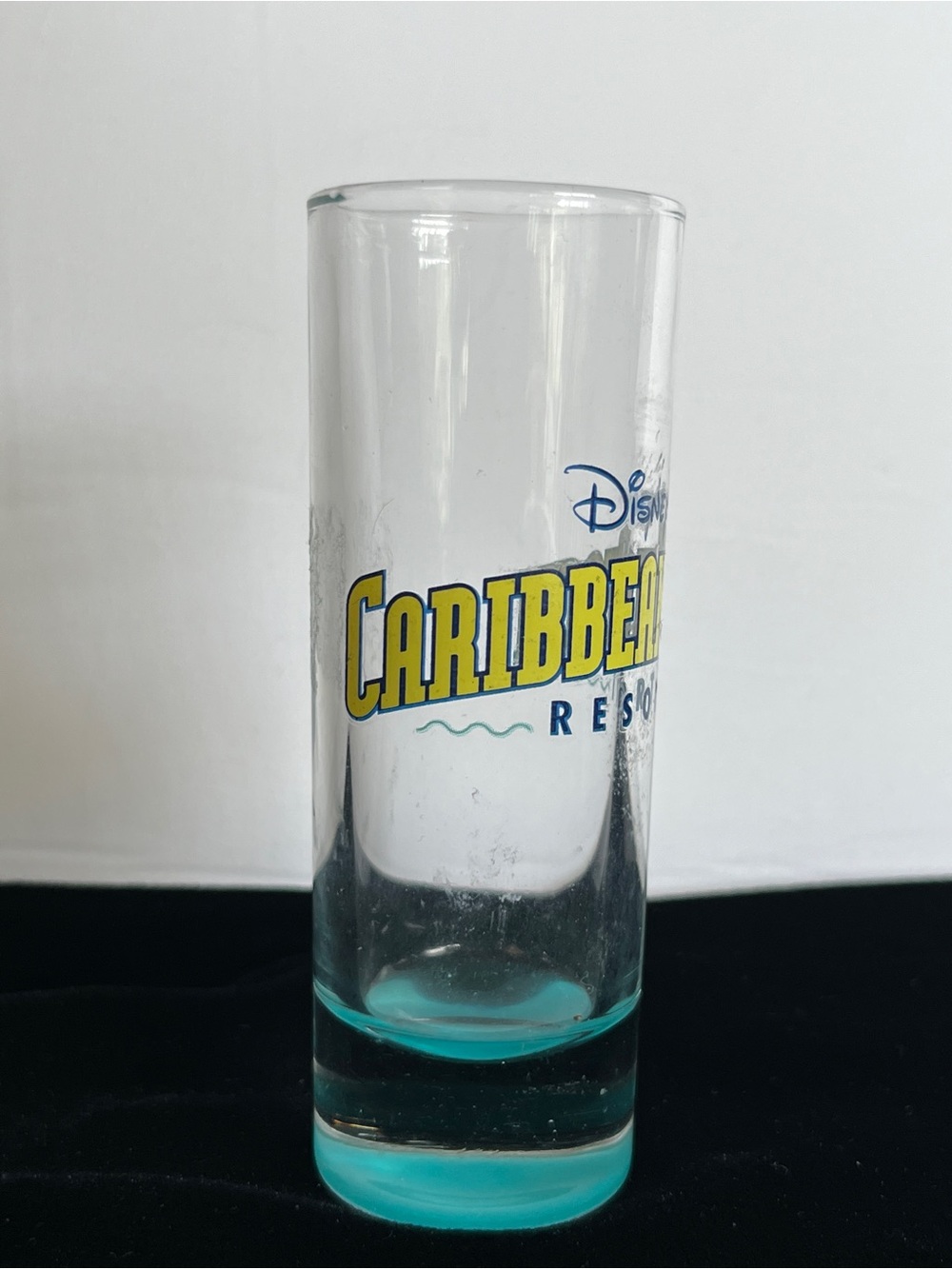 Disney CARIBBEAN BEACH Resort Toothpick Shot Glass Tall - Picture 2 of 6